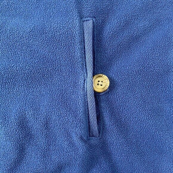 Lands' End Women's size Small 1/4 Zip Sweater Neck Pullover Fleece Top Blue - Picture 8 of 11